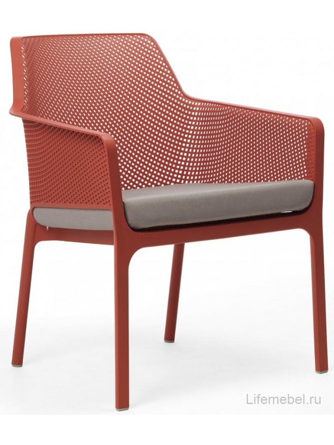 Пластиковый стул Net коралловый