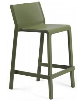 Стул пластиковый полубарный Trill Stool Mini агава