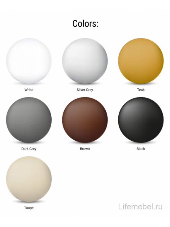 Стул пластиковый Ares серебристый