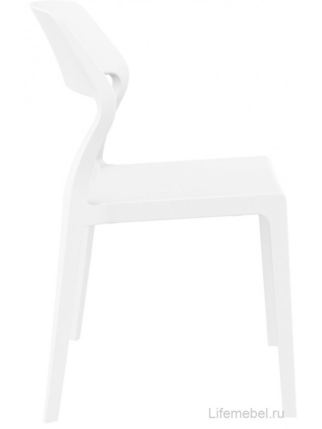 Пластиковый стул Snow белый