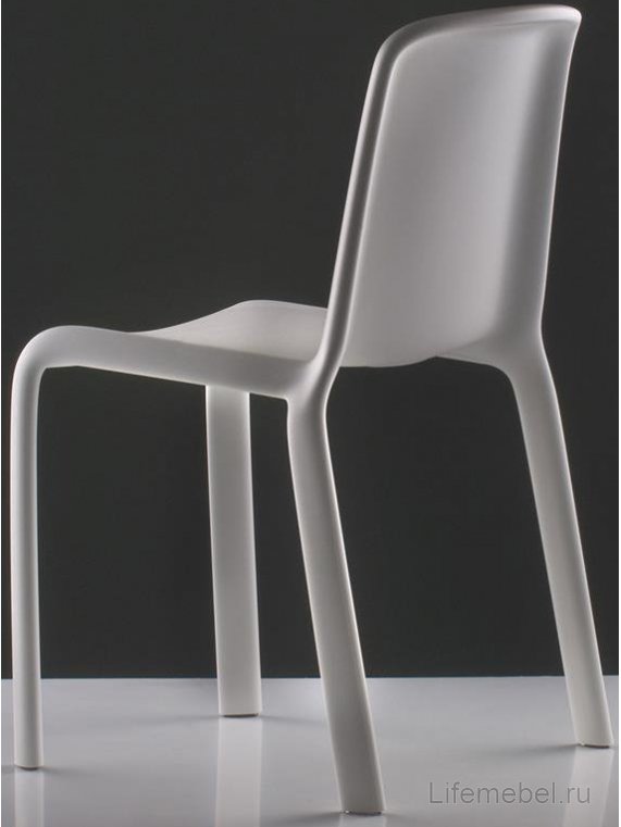 Пластиковый стул Snow серый