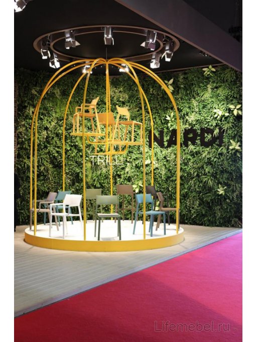 Стул пластиковый Trill Bistrot горчичный