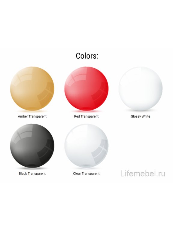 Стул прозрачный Allegra черный