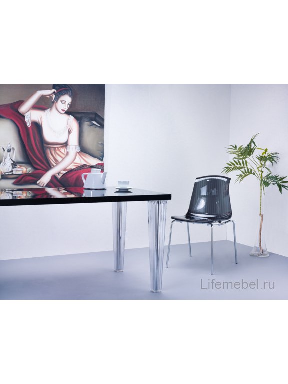 Стул прозрачный Allegra черный
