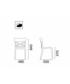 Стул пластиковый XSera-S