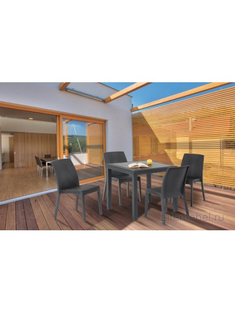 Стул из ротанга Virginia антрацит