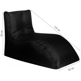 Шезлонг черный