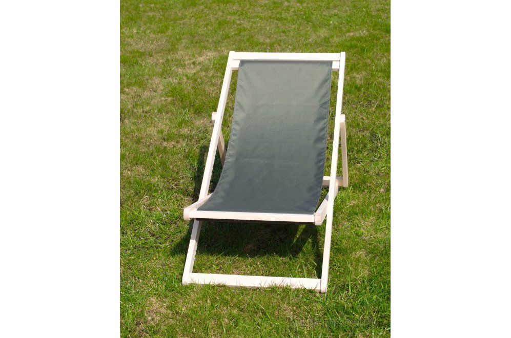 Шезлонг Чинзано грин зеленый / натуральное дерево