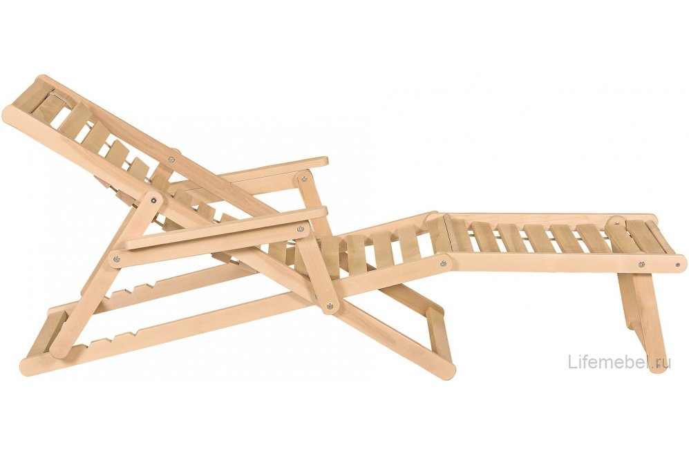 Шезлонг Чивас натуральное дерево