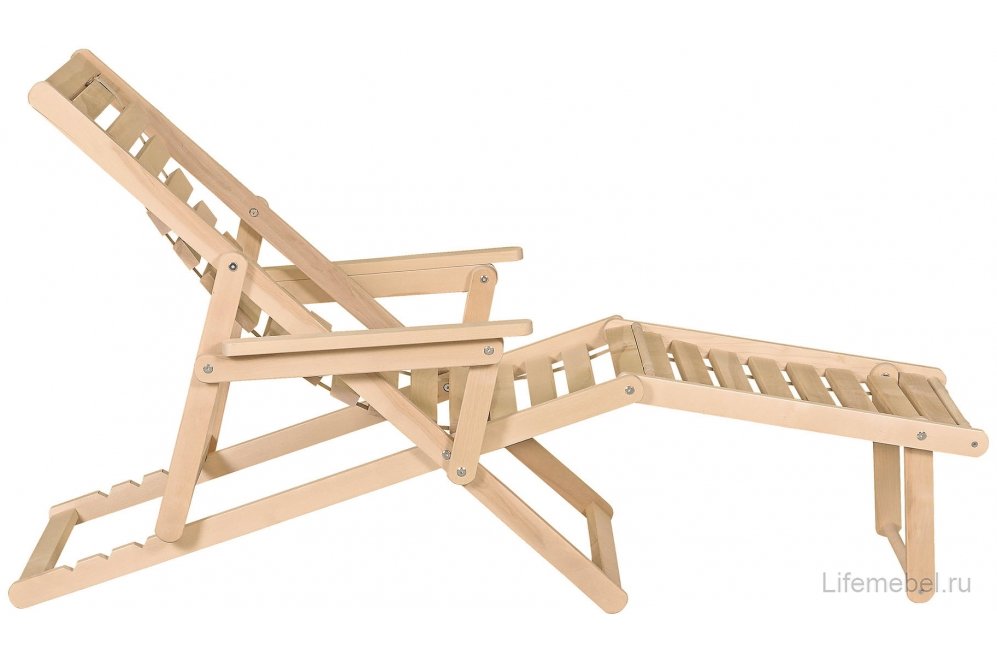 Шезлонг Чивас натуральное дерево