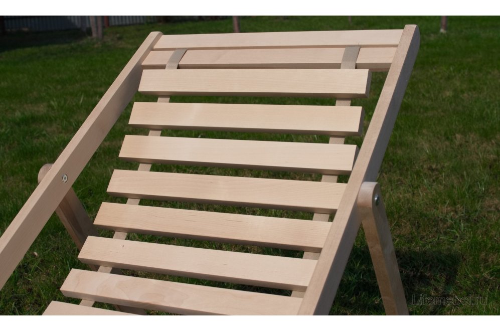 Шезлонг Кампари 45 натуральное дерево