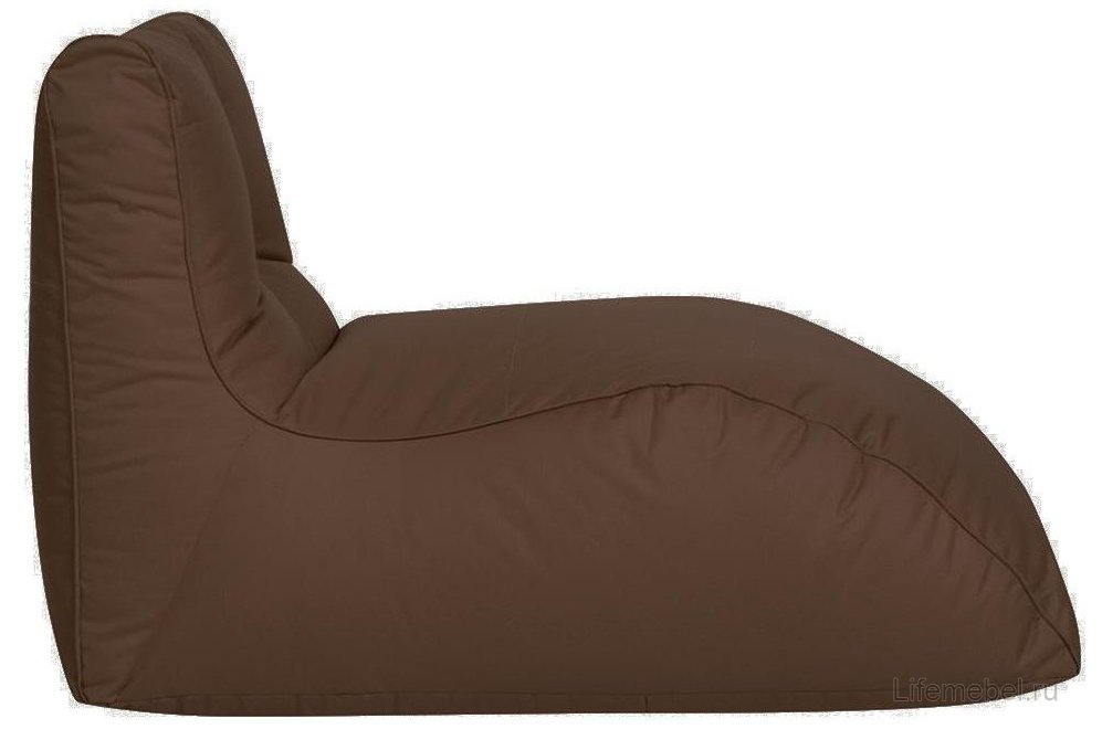 Шезлонг коричневый