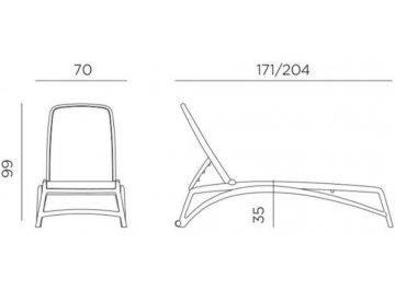 Шезлонг 003/4045002075
