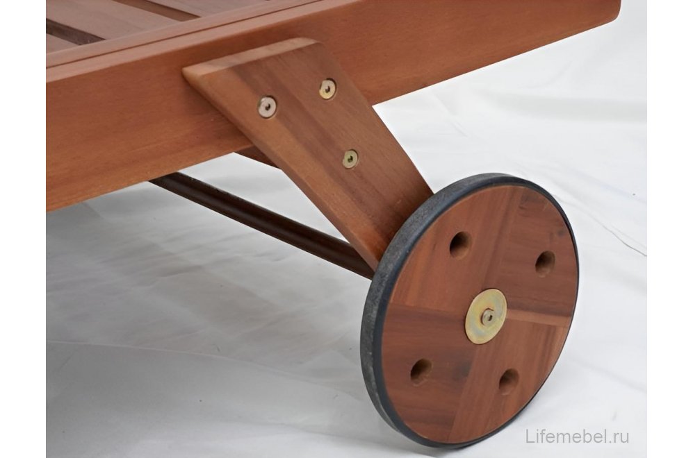 Шезлонг-лежак A37C серый / голубой