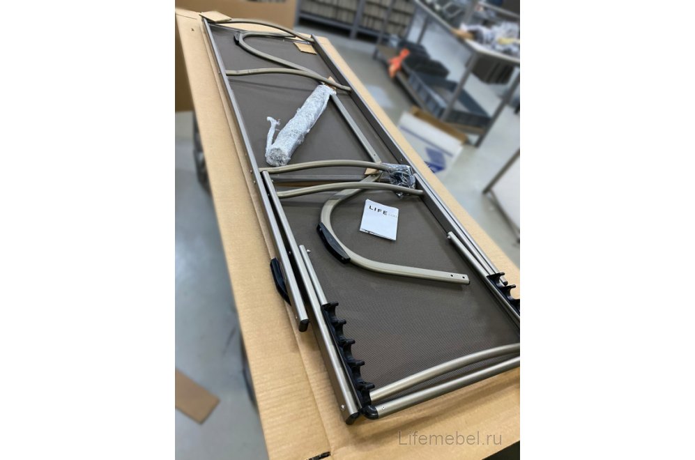 Шезлонг-лежак металлический Ankara тортора