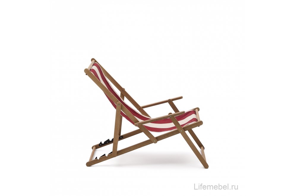 Шезлонг Vilara бордовый / бежевый