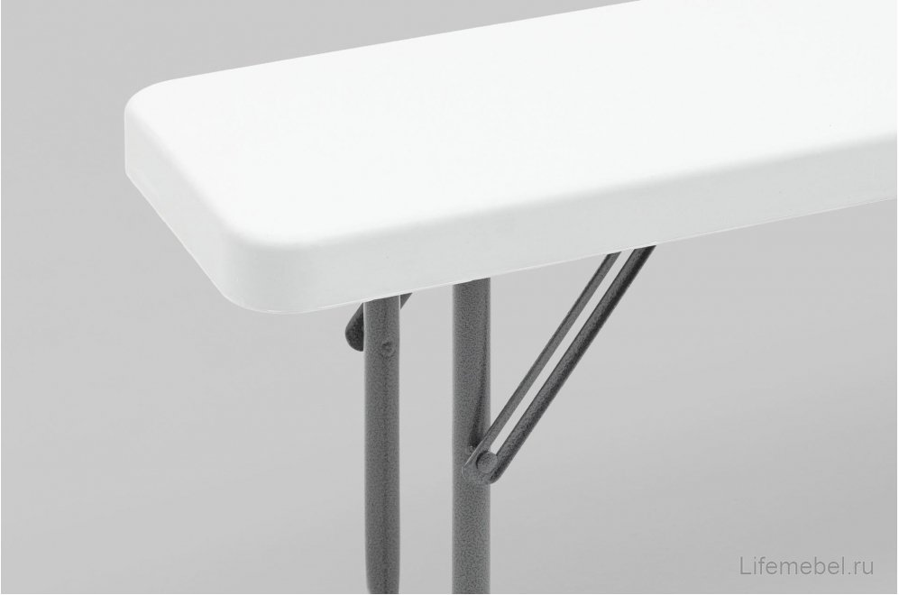 Скамейка Кейт складная 152x25x42 белая