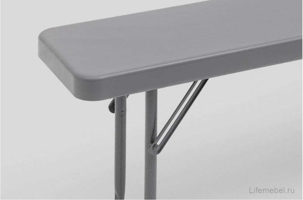 Скамейка Кейт складная 152x25x42 серая