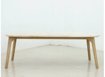 Стол каменный обеденный Mali 225 натуральный