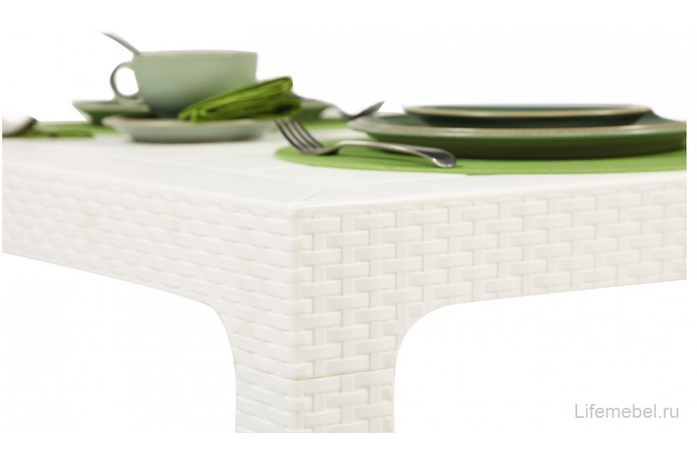 Пластиковый стол Arizona 80х140 белый