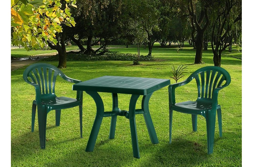 Пластиковый стол Viva зеленый