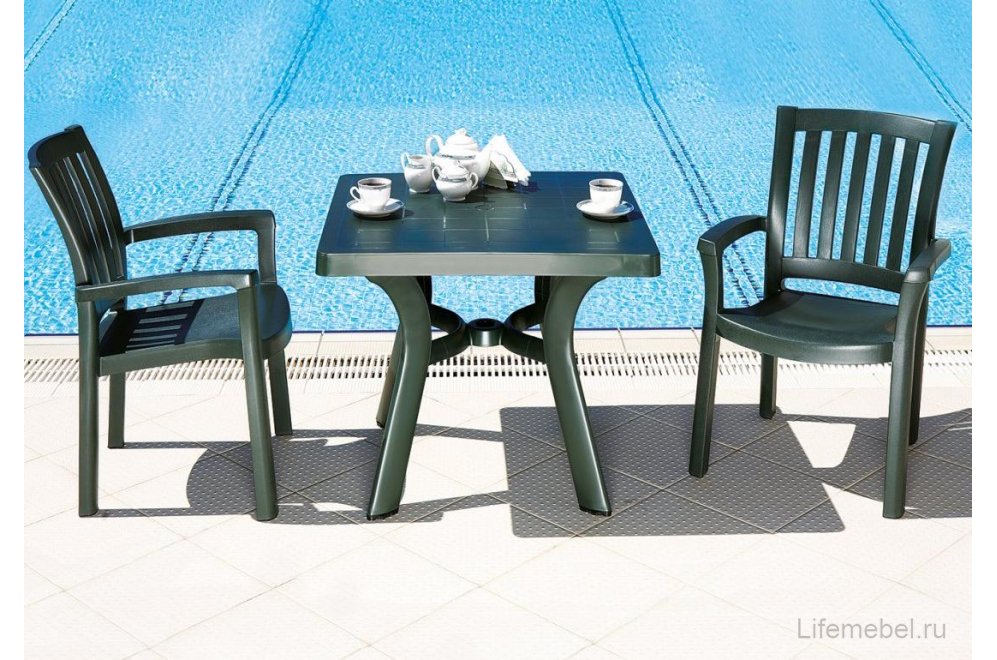 Пластиковый стол Viva зеленый