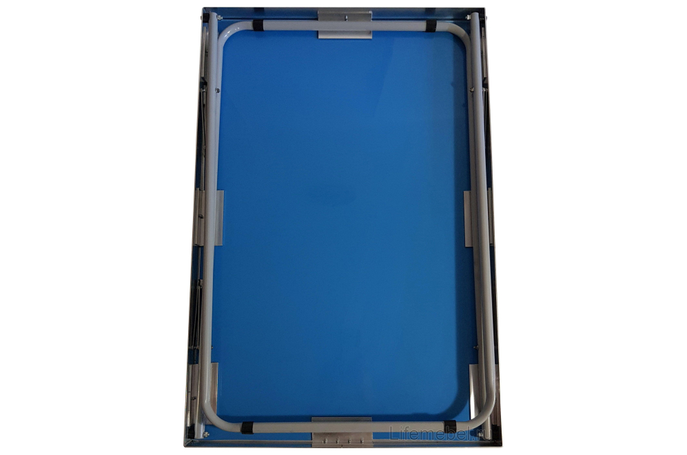 Складной стол Садовый голубой пластик