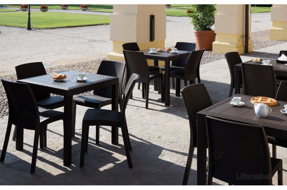 Стол из ротанга Dallas кофе