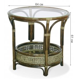 Журнальный стол из ротанга Calamus Rotan 02 15A