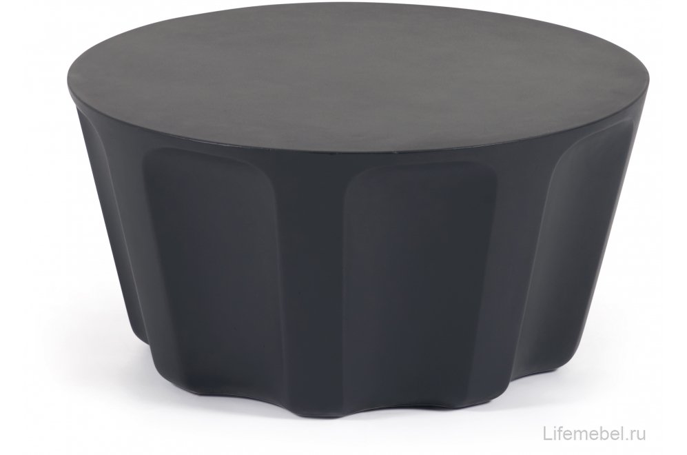 Столик журнальный садовый Vilandra круглый черный