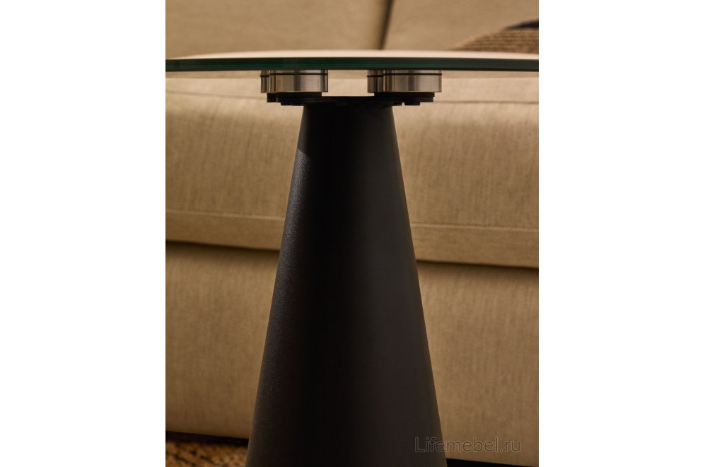 Журнальный столик Wilshire круглый черный