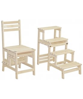 Деревянный стул-стремянка Массив