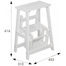 Деревянный табурет-стремянка Табурет-стремянка