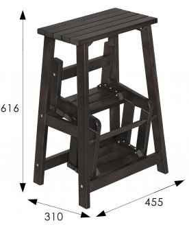 Деревянный табурет-стремянка Табурет-стремянка