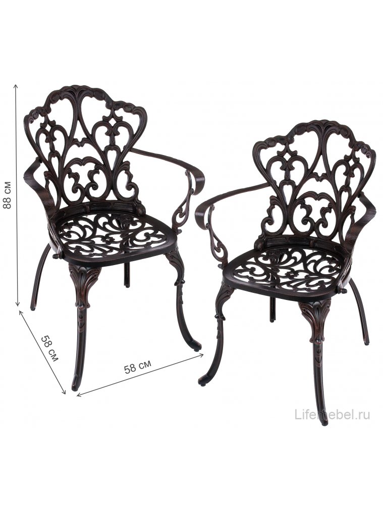 Комплект стульев Морн 2 шт бронза