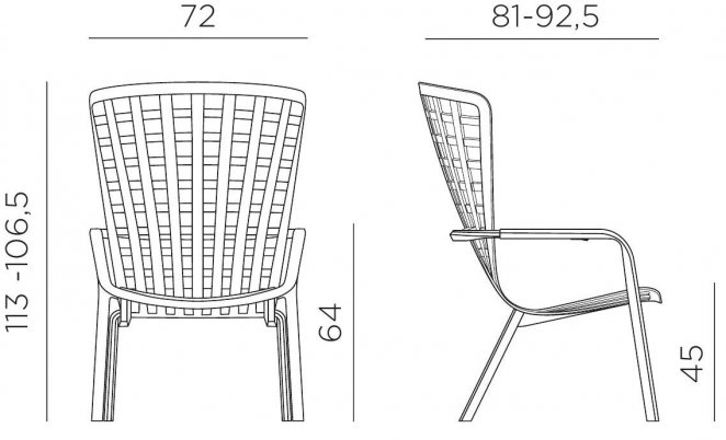 Пластиковое кресло Folio агава