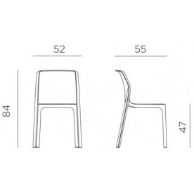 Пластиковый стул Bit