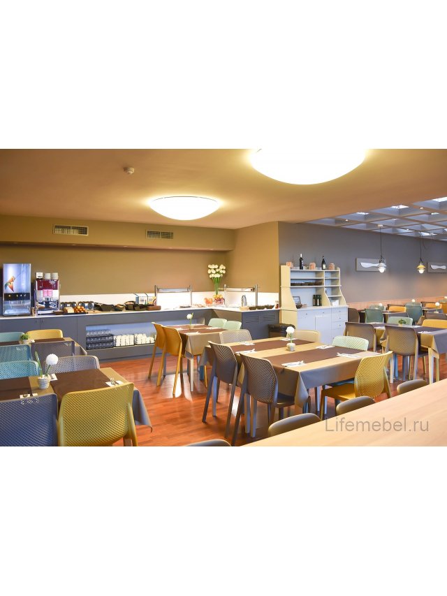 Пластиковый стул Bit горчичный