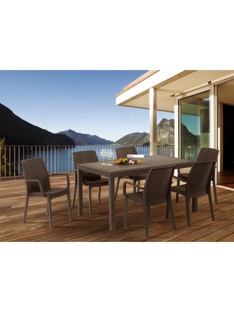 Пластиковый стул Indiana кофе