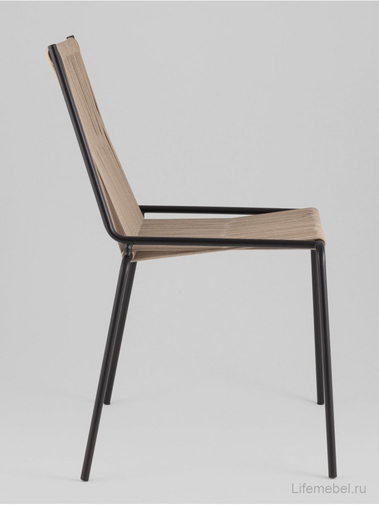 Металлический стул Ланви светло-коричневый