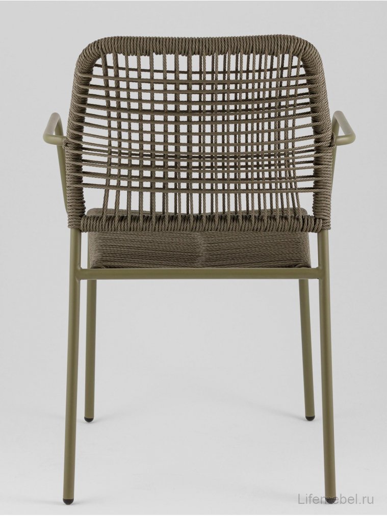 Металлический стул Люмена зелёный