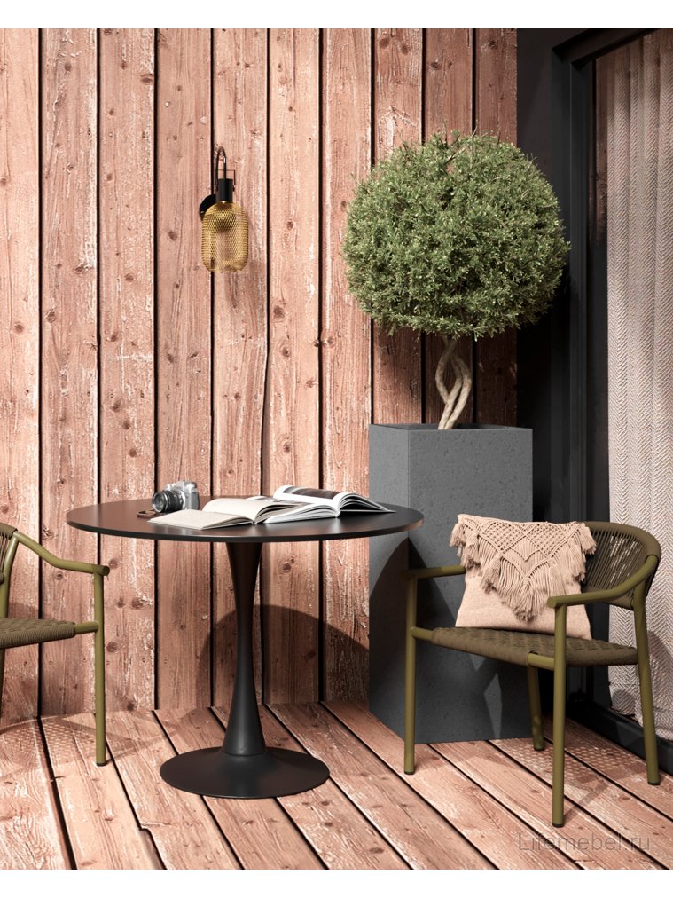 Металлический стул Лиана зелёный