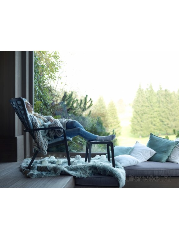 Табурет пластиковый Poggio антрацит