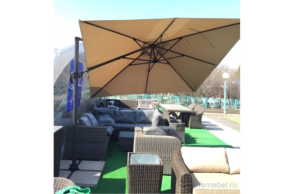 Зонт для кафе AFM-300SQB beige