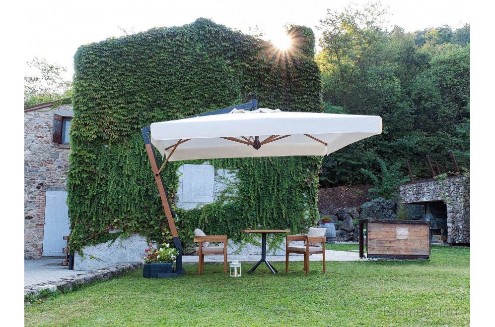 Зонт Palladio Braccio имитация ироко / слоновая кость