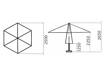 Зонт 091/2500PASA1N