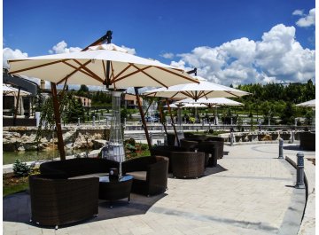 Зонт профессиональный Ø3.5 м Torino Braccio имитация ироко / слоновая кость