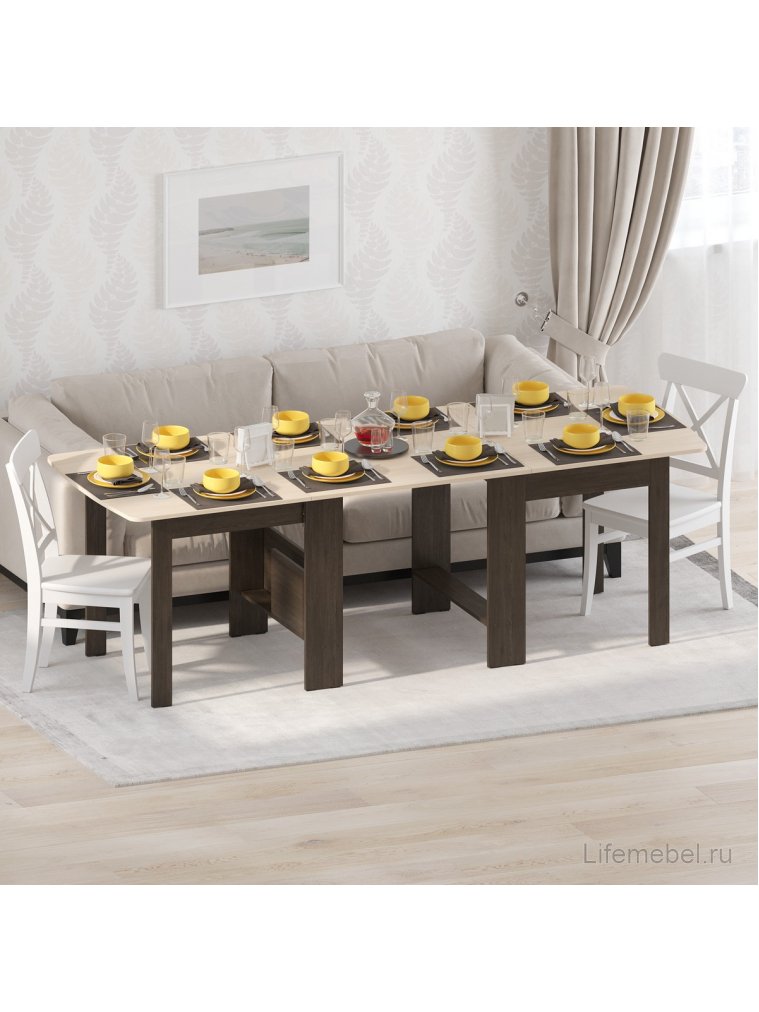 Стол-книжка СтК7 венге / дуб молочный