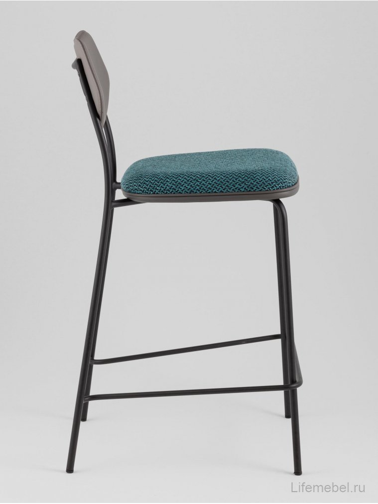 Полубарный стул Элси темно-бирюзовый