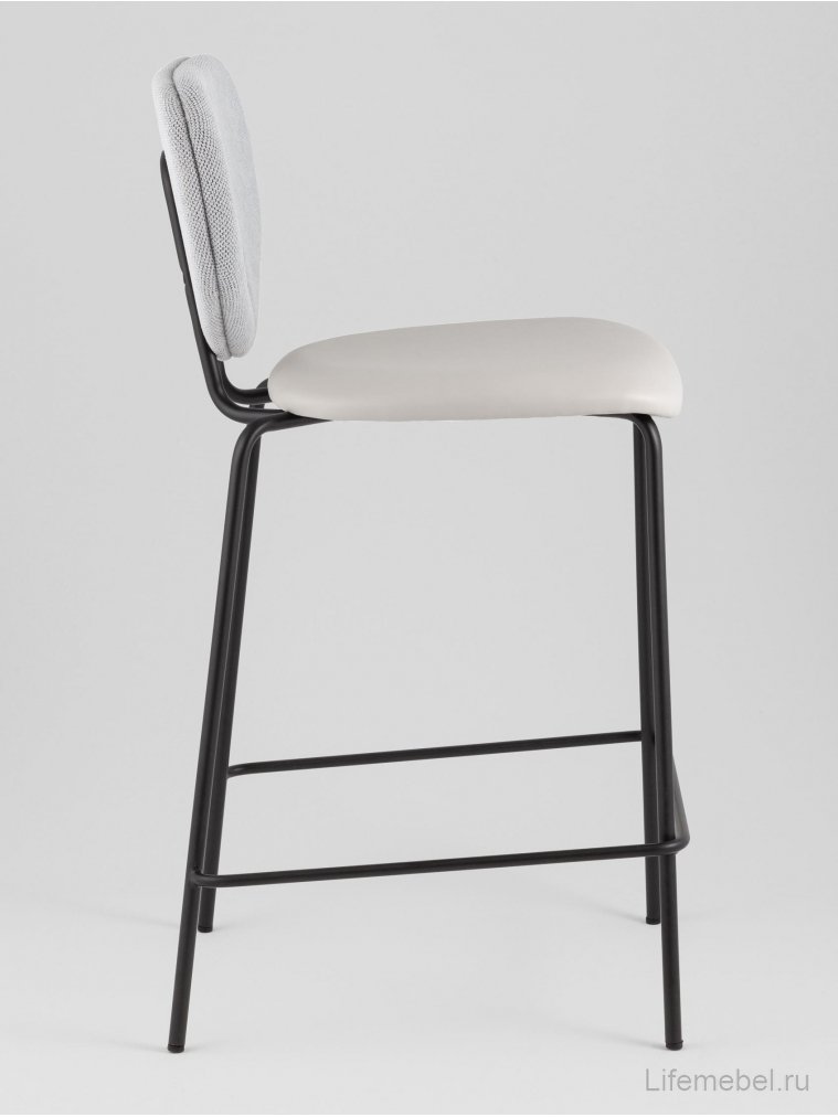 Полубарный стул Саймон серый